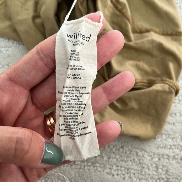 Aritizia Wilfred Tan camisoles with illusion bust cotton blend size xs - Picture 8 of 8